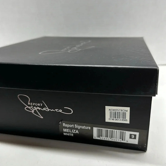 Report Signature Meliza Gladiator Sandal Shoes Open Toe White Women's Size 9 - Picture 10 of 11